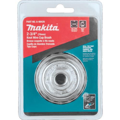 Makita A-98429 2‘3/4" Knot Wire Cup Brush, 5/8"‘11