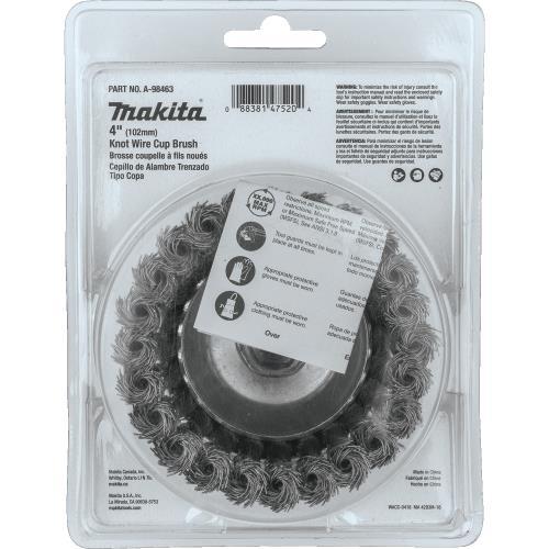 Makita A-98463 4" Knot Wire Cup Brush, 5/8"‘11