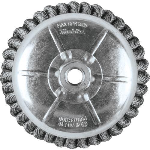 Makita A-98479 6" Knot Wire Cup Brush, 5/8"‘11