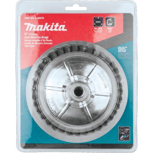 Makita A-98479 6" Knot Wire Cup Brush, 5/8"‘11