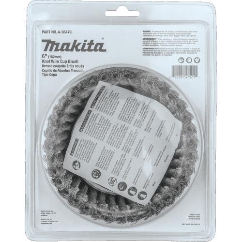 Makita A-98479 6" Knot Wire Cup Brush, 5/8"‘11