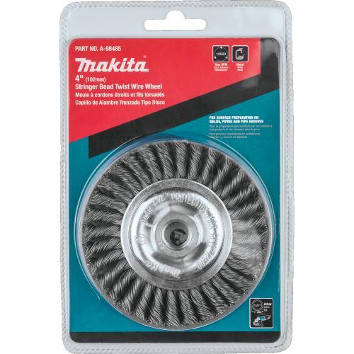 Makita A-98485 4" Stringer Bead Twist Wire Wheel, 5/8"‘11