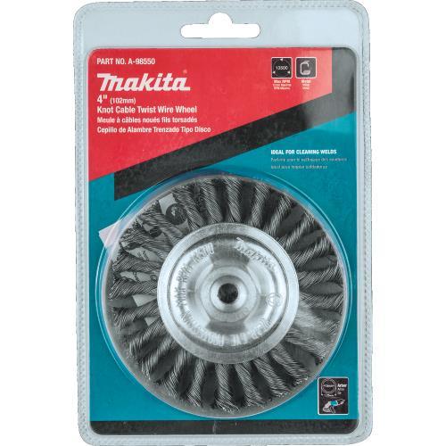 Makita A-98550 4" Knot Cable Twist Wire Wheel, M10 x 1.25