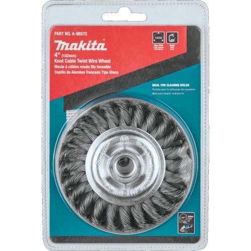 Makita A-98572 4" Knot Cable Twist Wire Wheel, 5/8"‘11