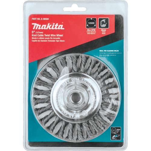 Makita A-98594 5" Knot Cable Twist Wire Wheel, 5/8"‘11