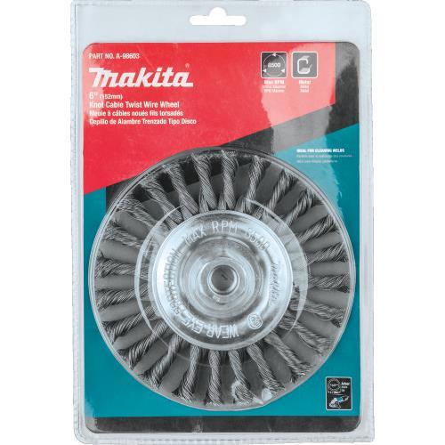 Makita A-98603 6" Knot Cable Twist Wire Wheel, 5/8"‘11