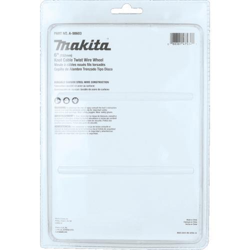 Makita A-98603 6" Knot Cable Twist Wire Wheel, 5/8"‘11