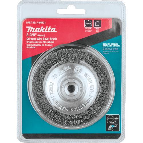 Makita A-98631 3‘3/8" Crimped Wire Bevel Brush, M10 x 1.25