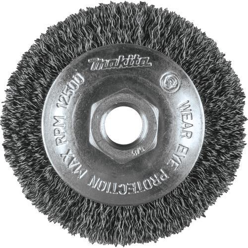 Makita A-98647 3‘3/8" Crimped Wire Bevel Brush, 5/8"‘11