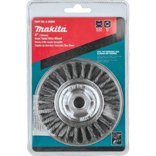 Makita A-98669 4" Knot Twist Wire Wheel, 5/8"‘11