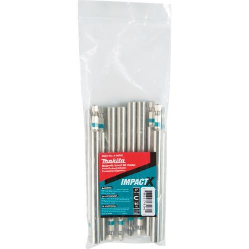 Makita A-99328 ImpactX, 6³ One Piece Magnetic Insert Bit Holder, 10/pk, Bulk