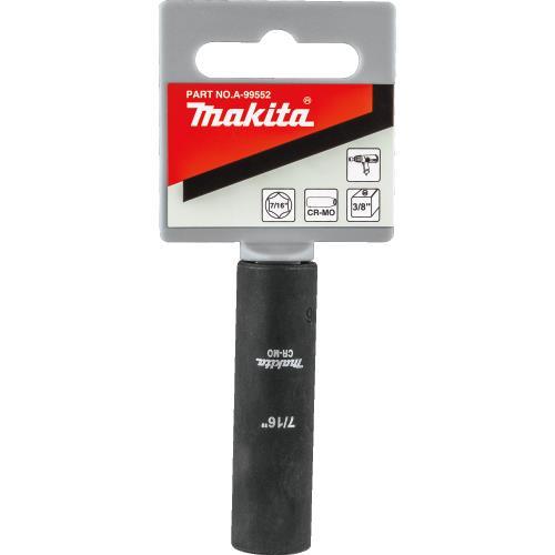 Makita A-99552 7/16" Deep Well SAE Impact Socket, 3/8" Drive