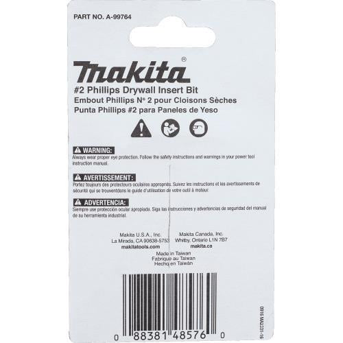 Makita A-99764 ImpactX, #2 Phillips Drywall 1³ Insert Bit, 25/pk