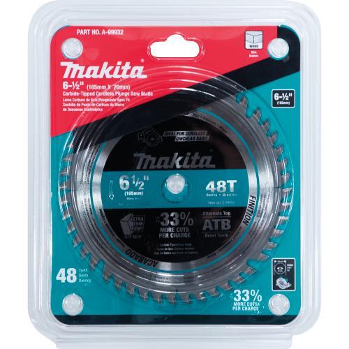 Makita A-99932 6‘1/2" 48T Carbide‘Tipped Cordless Plunge Saw Blade