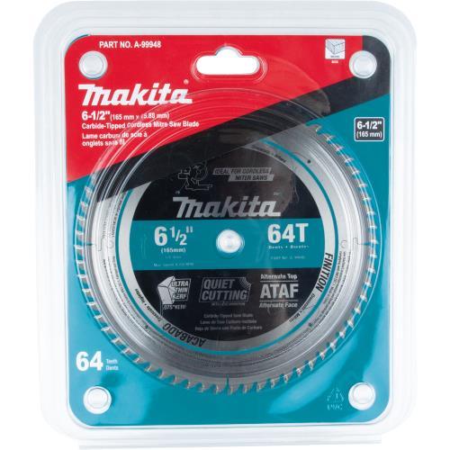 Makita A-99948 6‘1/2" 64T Carbide‘Tipped Ultra‘Thin Kerf Saw Blade