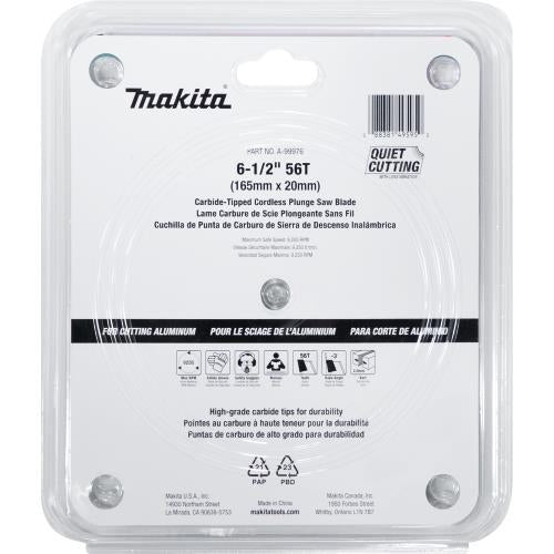 Makita A-99976 6‘1/2" 56T Carbide‘Tipped Cordless Plunge Saw Blade