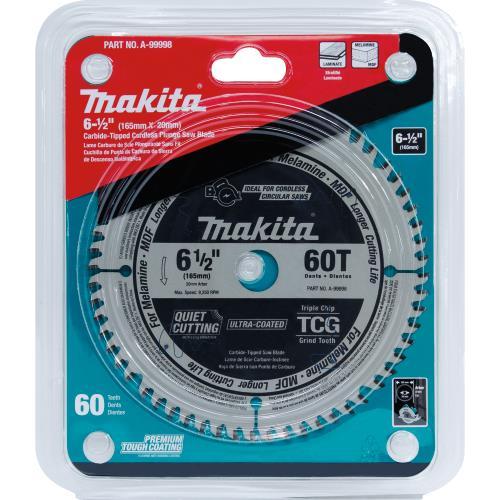 Makita A-99998 6‘1/2" 60T (TCG) Carbide‘Tipped Cordless Plunge Saw Blade