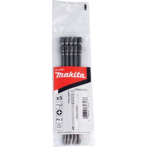 Makita B-10481 #2 Phillips Power Bit, 6‘3/8", 5/pk