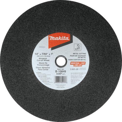 Makita B-10849-5 14" x 7/64" x 1" Abrasive Cut‘Off Wheel, 5/pk