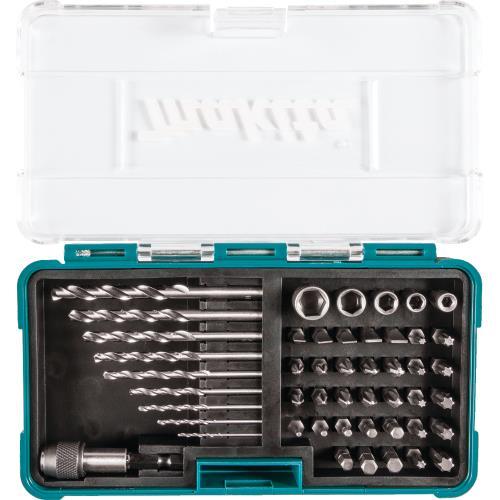 Makita B-36201-10 48 Pc. Metric High Speed Steel Drill Bit, Screw BIt and Socket Set ,10/Pk