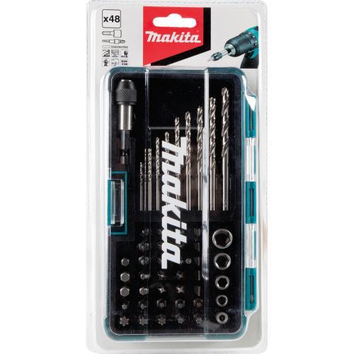 Makita B-36201 48 Pc. Metric High Speed Steel Drill Bit, Screw BIt and Socket Set