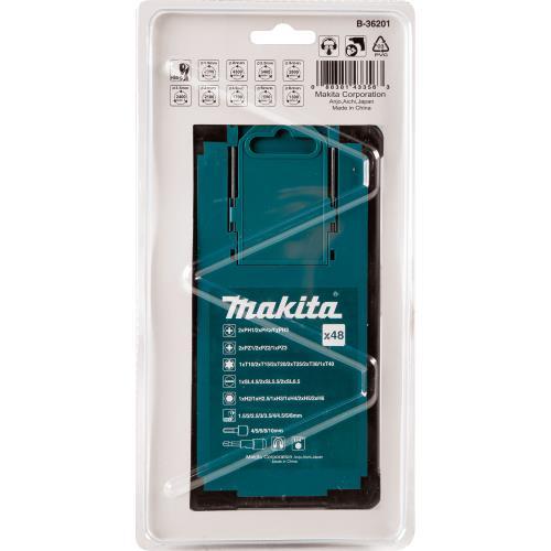 Makita B-36201 48 Pc. Metric High Speed Steel Drill Bit, Screw BIt and Socket Set