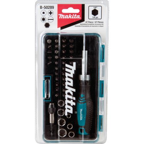 Makita B-50289 47 Pc. Ratchet and Bit Set