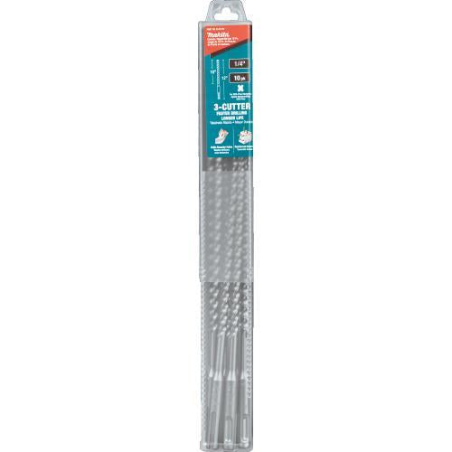 Makita B-61232 1/4" x 12" SDS‘PLUS Bit, 3‘Cutter, 10/pk