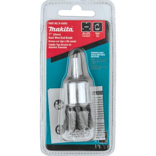 Makita B-63052 1" Knot Wire End Brush, 1/4" Straight Shank