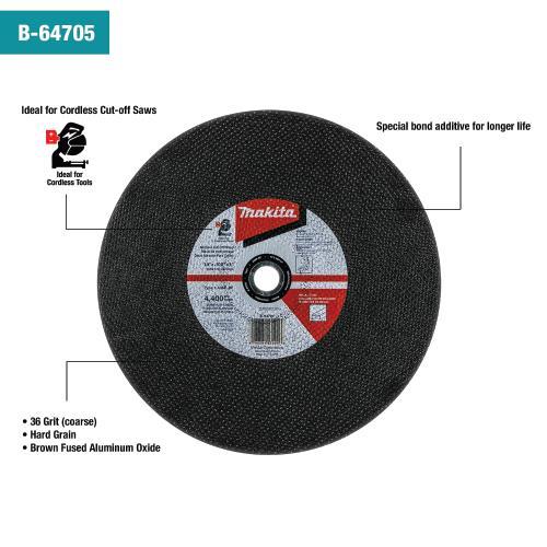 Makita B-64705-25 14" x 3/32" x 1" Abrasive Cut‘Off Wheel, 25/pk