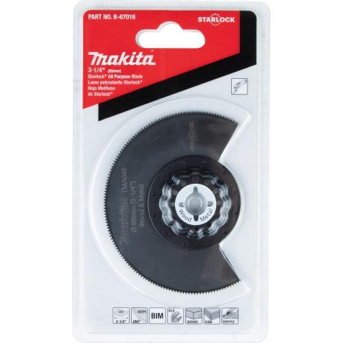 Makita B-67016 Starlock® Oscillating Multi‘Tool 3‘1/4" Bi‘Metal Round Segmented Saw Blade