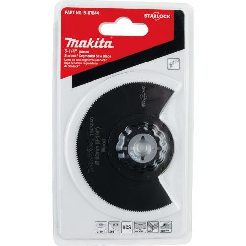 Makita B-67044 Starlock® Oscillating Multi‘Tool 3‘1/4" High Carbon Steel Round Segmented Saw Blade