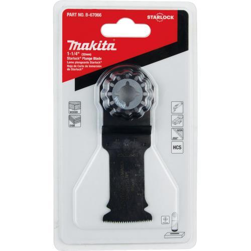 Makita B-67066 Starlock® Oscillating Multi‘Tool 1‘1/4" High Carbon Steel Curved Plunge Cut Blade