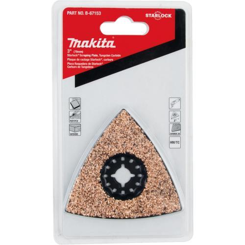 Makita B-67153 Starlock® Oscillating Multi‘Tool 3" Tungsten Carbide 20 Grit Delta Triangle Sanding Pad