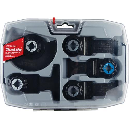 Makita B-67197 Starlock® Oscillating Multi‘Tool 5‘Piece Accessory Cutting Blade Set with Case