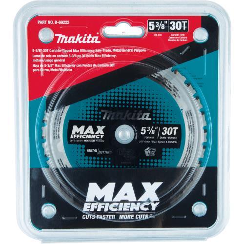 Makita B-69222 5‘3/8" 30T Carbide‘Tipped Max Efficiency Saw Blade, Metal/General Purpose