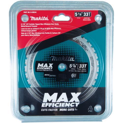 Makita B-69244 5‘7/8" 33T Carbide‘Tipped Max Efficiency Saw Blade, Metal/General Purpose