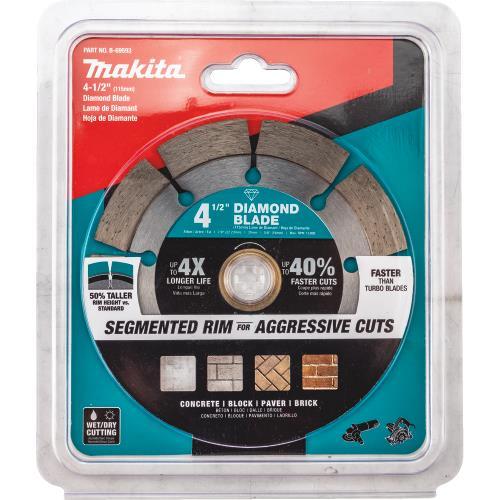 Makita B-69593 4‘1/2" Diamond Blade, Segmented, General Purpose