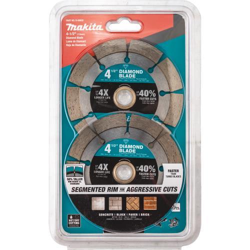 Makita B-69602 4‘1/2" Diamond Blade, Segmented, General Purpose, 2/pk