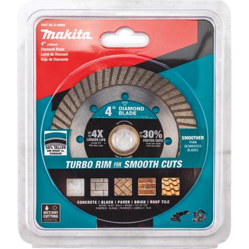 Makita B-69680 4" Diamond Blade, Turbo, General Purpose