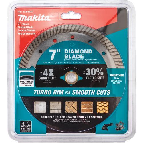 Makita B-69727 7" Diamond Blade, Turbo, General Purpose