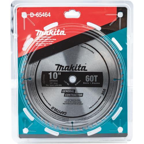 Makita D-65464 10" 60T Micro‘Polished Miter Saw Blade, Smooth Crosscutting