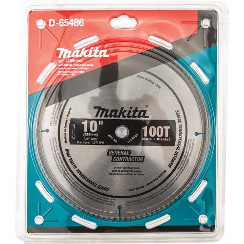 Makita D-65486 10" 100T Polished Miter Saw Blade, Ultra‘Fine Crosscutting