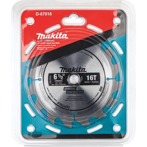 Makita D-67016 6‘1/2" 16T Carbide‘Tipped Circular Saw Blade, Framing