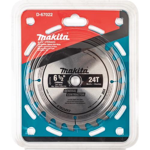 Makita D-67022 6‘1/2" 24T Carbide‘Tipped Circular Saw Blade, General Purpose