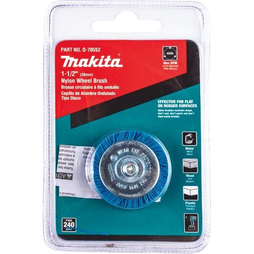 Makita D-70552 1‘1/2" Nylon Wheel Brush, Fine, 240 Grit