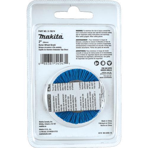 Makita D-70574 2" Nylon Wheel Brush, Fine, 240 Grit