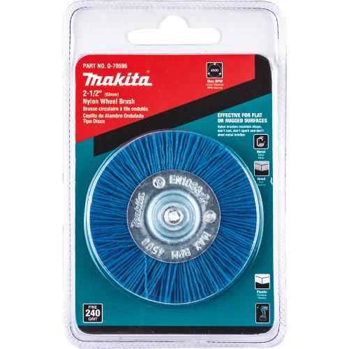 Makita D-70596 2‘1/2" Nylon Wheel Brush, Fine, 240 Grit