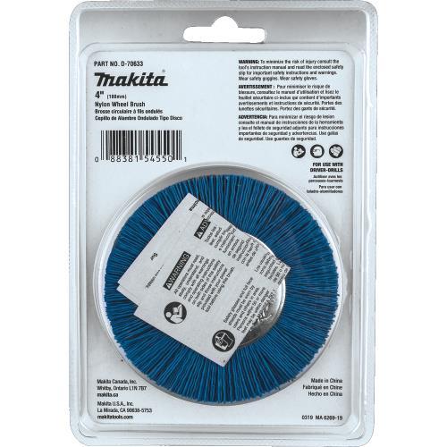 Makita D-70633 4" Nylon Wheel Brush, Fine, 240 Grit