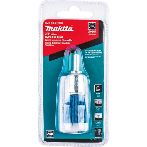 Makita D-70677 3/4" Nylon End Brush, Fine, 240 Grit